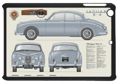 Jaguar Mk2 1959-62 Small Tablet Covers